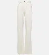 Loro Piana Cotton And Silk Straight Jeans In White