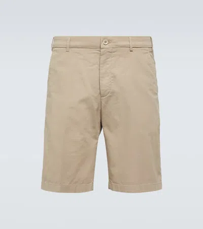 Loro Piana Cotton-blend Bermuda Shorts In Beige
