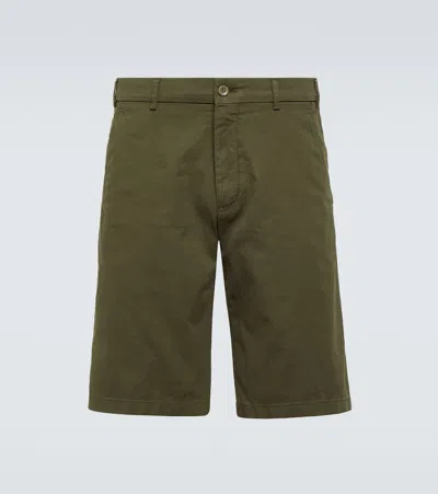 Loro Piana Cotton-blend Bermuda Shorts In Green