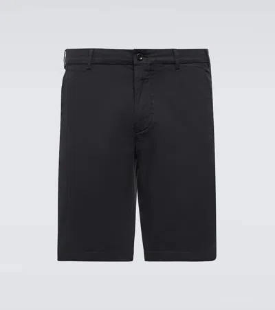 Loro Piana Cotton-blend Bermuda Shorts In Black