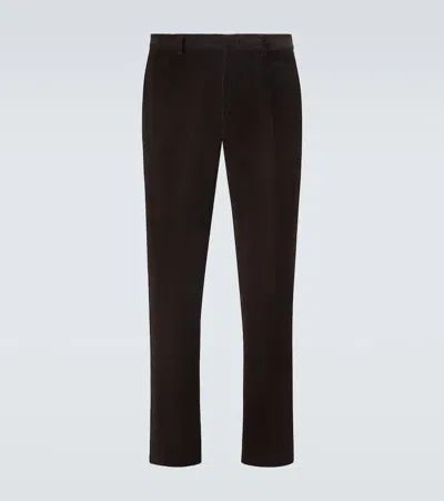 Loro Piana Cotton Chinos In Brown