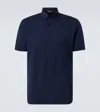 Loro Piana Cotton Jersey Polo Shirt In Blue