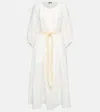 Loro Piana Cotton Midi Dress In White