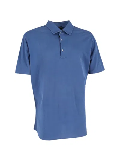 Pre-owned Loro Piana Cotton Polo Shirt In Blue