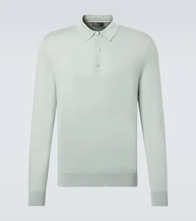 Loro Piana Cotton Polo Shirt In Green