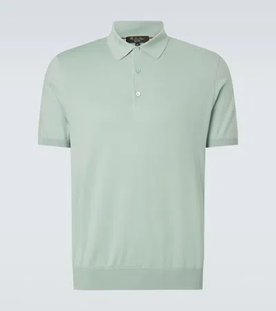 Loro Piana Cotton Polo Shirt In Green