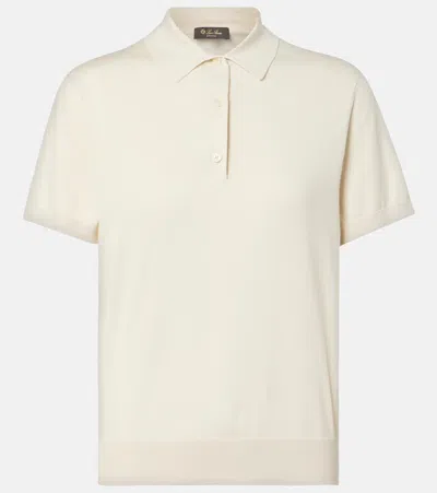 Loro Piana Cotton Polo Shirt In Sand