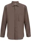 Loro Piana Andre Button-down Shirt In Brown