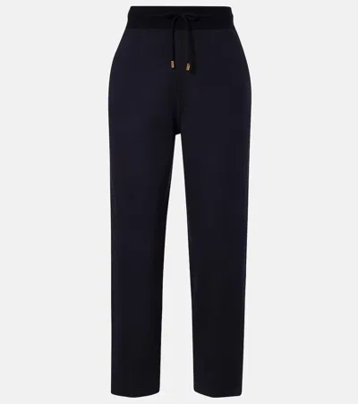 Loro Piana Cotton, Silk, And Cashmere Sweatpants In Black