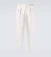 Loro Piana Tailored Pants With Front Pleats In White