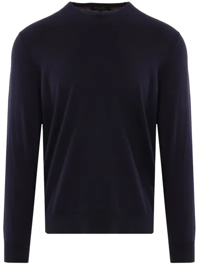 Loro Piana Cotton Sweater In Blue