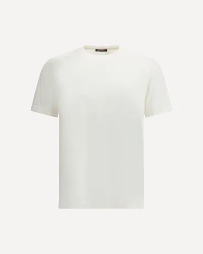 Loro Piana Men Cotton T-shirt In White