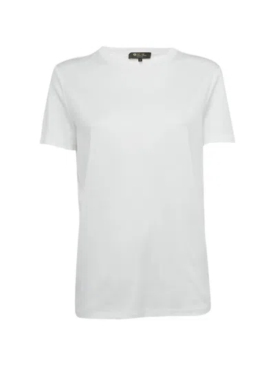 Pre-owned Loro Piana Cotton T-shirt In White
