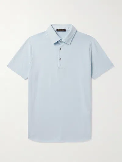 Loro Piana Brenna Polo Shirt In Blue