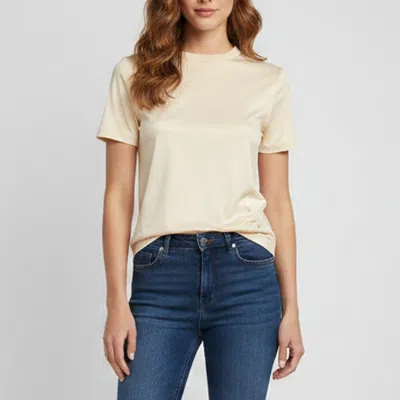 Pre-owned Loro Piana Cream Logo Embroidered Jersey T-shirt S