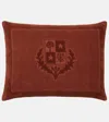 Loro Piana Crest Cotton Velour And Terry Cushion
