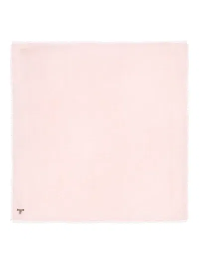 Loro Piana Crest Fringed Scarve In Pink