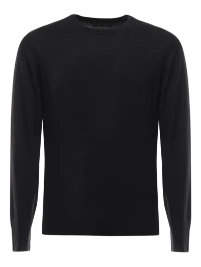 Loro Piana Crew-neck Cashmere Sweater In Schwarz
