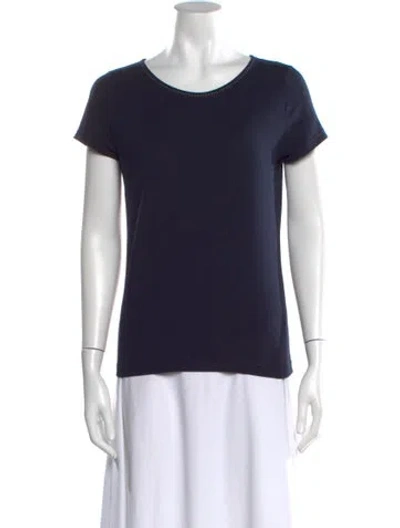 Pre-owned Loro Piana Crew Neck Short Sleeve T-shirt In Blue