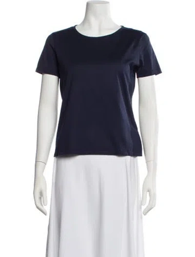 Pre-owned Loro Piana Crew Neck Short Sleeve T-shirt In Blue