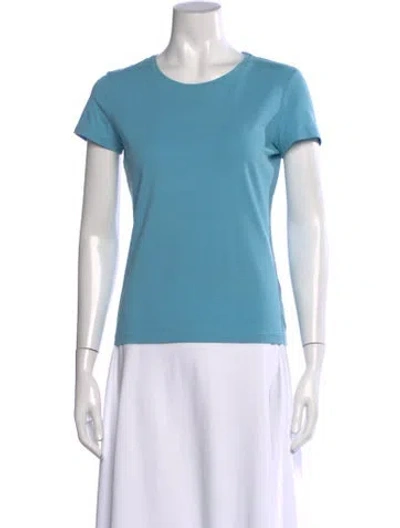 Pre-owned Loro Piana Crew Neck Short Sleeve T-shirt In Blue