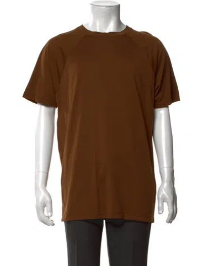 Pre-owned Loro Piana Crew Neck Short Sleeve T-shirt In Brown