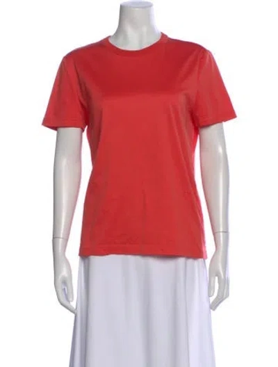 Pre-owned Loro Piana Crew Neck Short Sleeve T-shirt In Orange