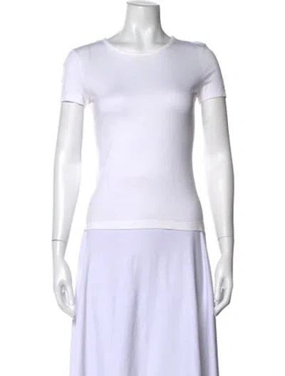 Pre-owned Loro Piana Crew Neck Short Sleeve T-shirt In White