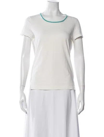 Pre-owned Loro Piana Crew Neck Short Sleeve T-shirt In White