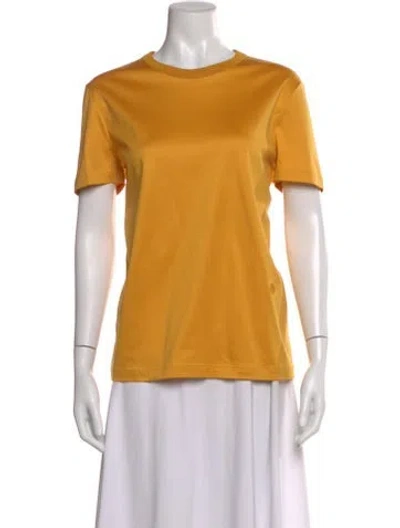 Pre-owned Loro Piana Crew Neck Short Sleeve T-shirt In Yellow