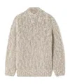 Loro Piana Crew Neck Sweater In Neutral