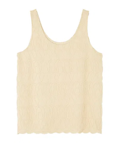 Loro Piana Crew Neck Tank Top In Nude