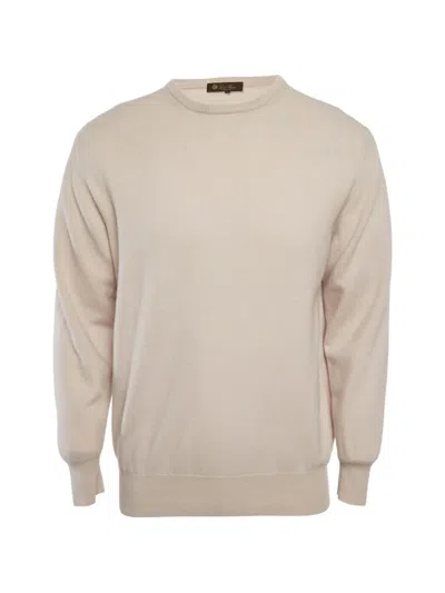 Pre-owned Loro Piana Crew-neck Knit Sweater In Neutral