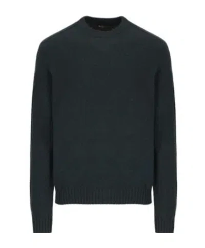 Loro Piana Crewneck Knitted Jumper In Black