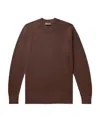 Loro Piana Crewneck Long-sleeved Jumper In Red