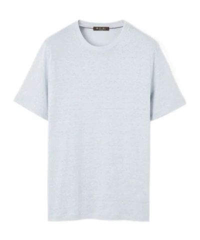 Loro Piana Linen T-shirt In Blue
