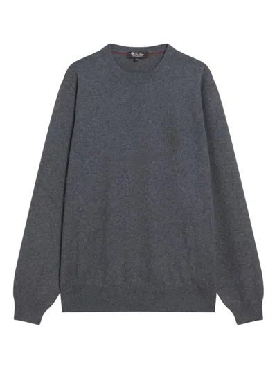 Loro Piana Crew-neck Sweater In Gray