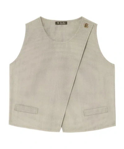 Loro Piana Cristy Round-neck Vest In Nude