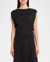 LORO PIANA CRISTYN SLEEVELESS CADY SORAYA TOP