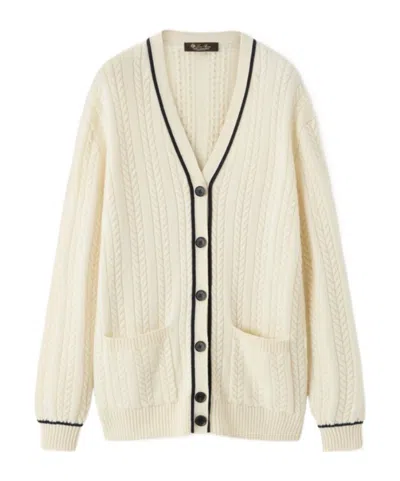 Loro Piana Cypress Cardigan In Transparent