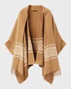 Loro Piana Daisy Suitcase Stripe Cashmere Cape