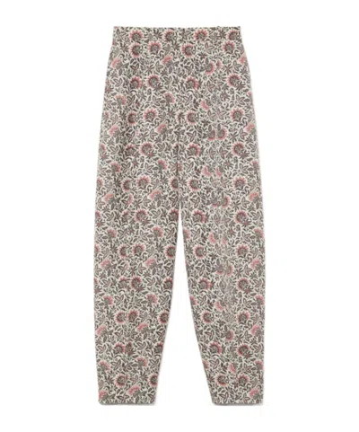 Loro Piana Dan Trousers In Chalk Color/graphite Powder/dahlia Color