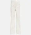 Loro Piana Danbeth Wide-leg Cotton And Linen Pants In White