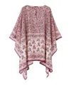Loro Piana Daniela Flower-printed Silk Caftan In Lavender Syrup Mixed Color/chalk Color