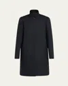 Loro Piana Danny Barathea Cashmere Carcoat In W000 Blue Navy