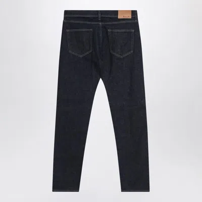 Loro Piana Dark Lagoon-coloured Doccio Jeans In Black