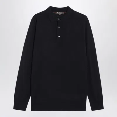 Loro Piana Dark Polo Shirt In Black