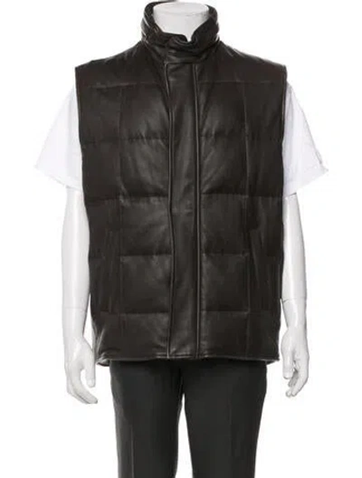 Pre-owned Loro Piana Deer Vest In Brown