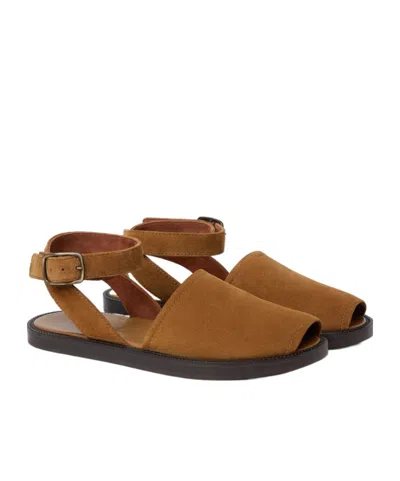 Loro Piana Deia Walk Sandals In Brown