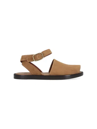 Loro Piana "deia Walk" Sandals In Brown